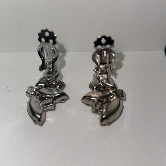 Sparkly Cluster Clip-On Earrings - Picture 4 of 5